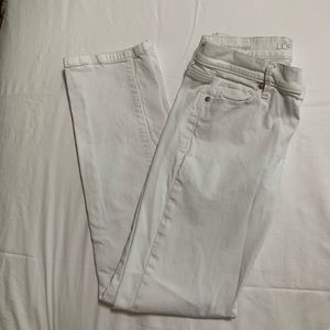 Size 4 Modern Straight Loft White Jeans